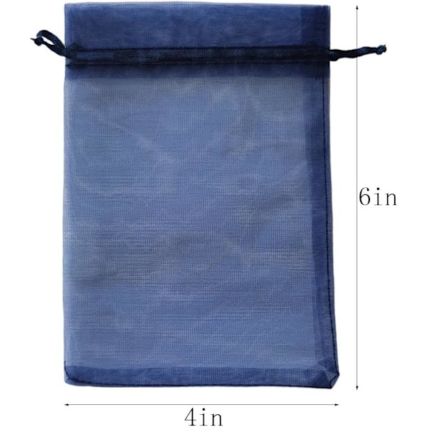 50 stk. 4x6 tomme gaveposer i organza