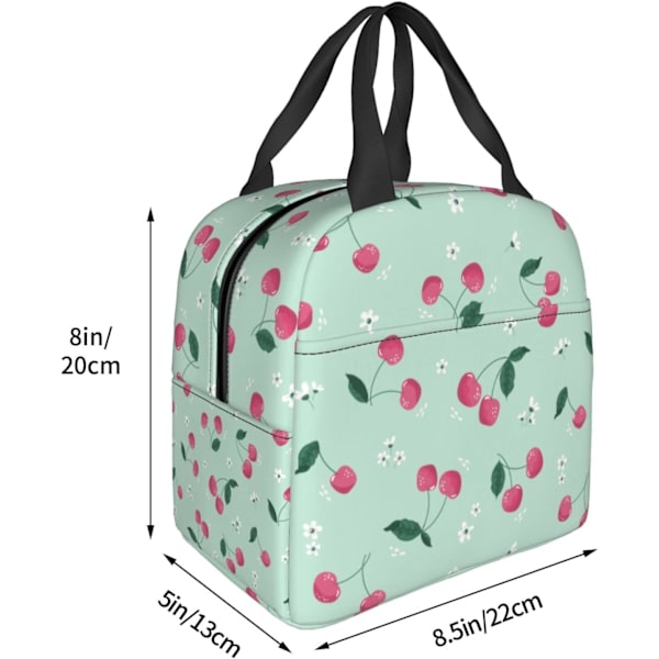 Frokostpose Cherry And Blossom - Isoleret Frokostkasse