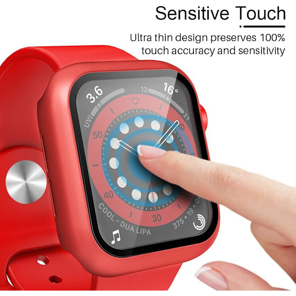 2-pak hardt etui kompatibelt med Apple Watch SE Series 6 5 4 44 mm
