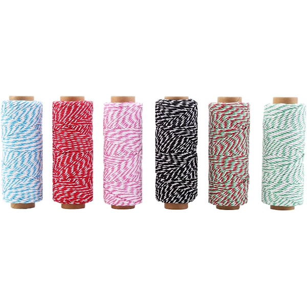 328 meter Bakers Twine Cord Bomullssnor Tau for Gaveinnpakning, Kunst og Håndverk