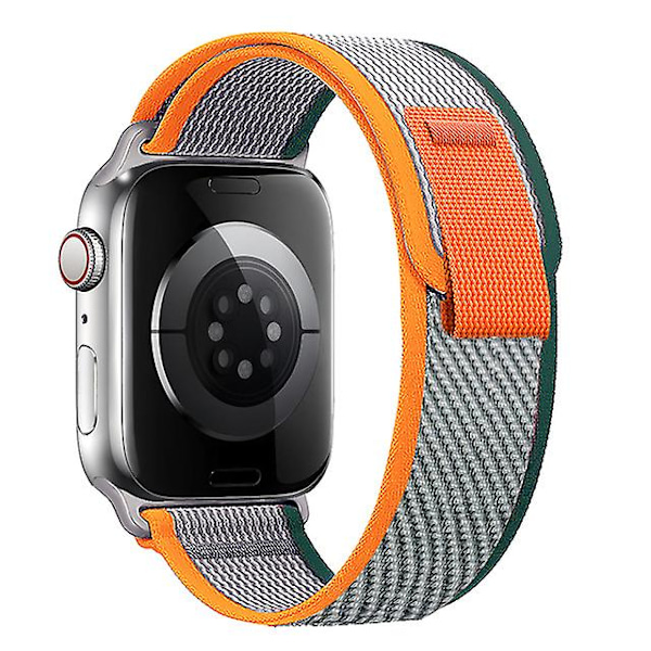 Trail Loop-rem för Apple Watch-band 44 mm 40 mm 45 mm 41 mm 42 mm 38 mm 44 45 mm Correa-armband iWatch Series 7 6 3 Se 8 Ultra 49 mm Yellow-Beige 42 44 45 49mm