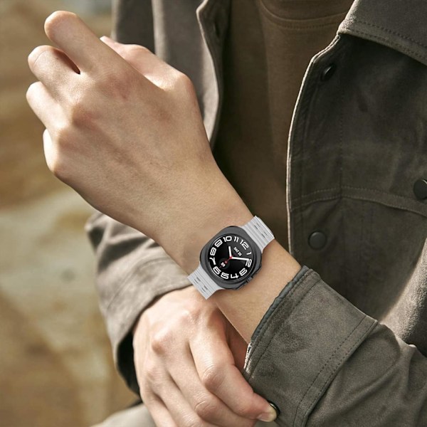 Kompatibel med   Galaxy Watch 7 Ultra 47mm Band, Mjuk Sport Silikon Andningsbart Armband Klockarmband Män Kvinnor för   Galaxy Watch Ultra 47mm (2024)