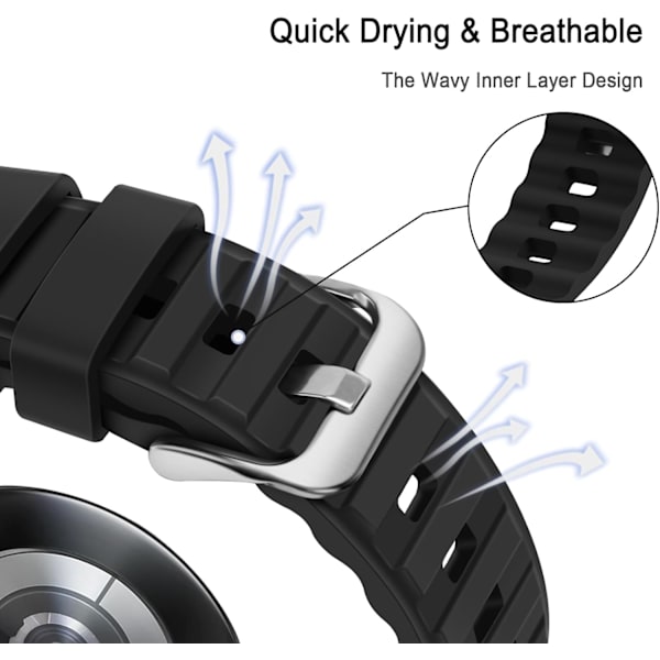 No Gap Bands kompatibel med Galaxy Watch 6/5/4 Band 40 mm