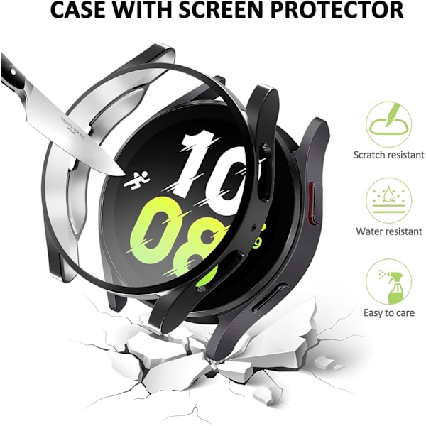 4st skärmskydd för Samsung Galaxy Watch 5 Case 40mm 44mm