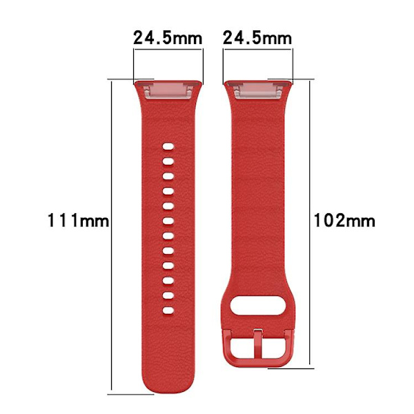 För Oppo Watch Free Nfc Version Sport Silikon Armband YZN Red