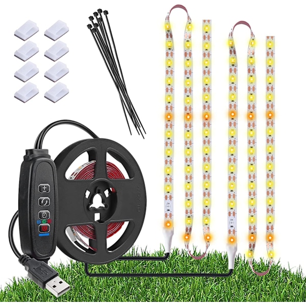 Innendørs plantelys - Fullspektrum LED-lamper med timer