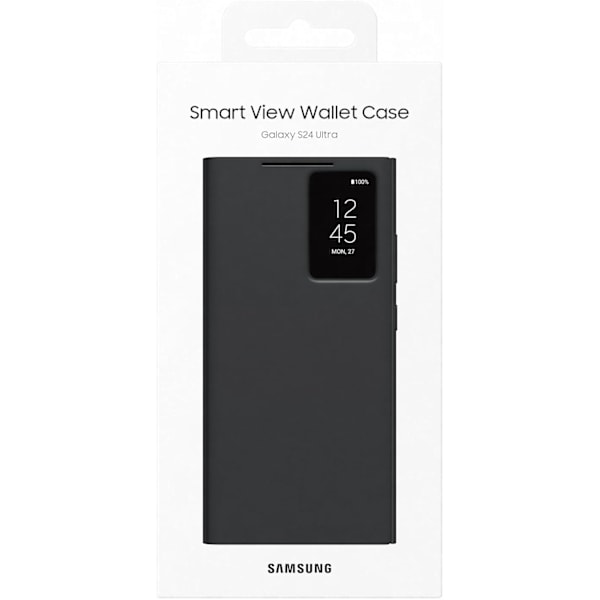 Galaxy Official S24 Ultra Smart View -lompakkokotelo, musta Musta