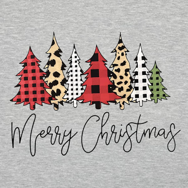 God Jul Sweatshirt för kvinnor Julgran Grafik Pullover