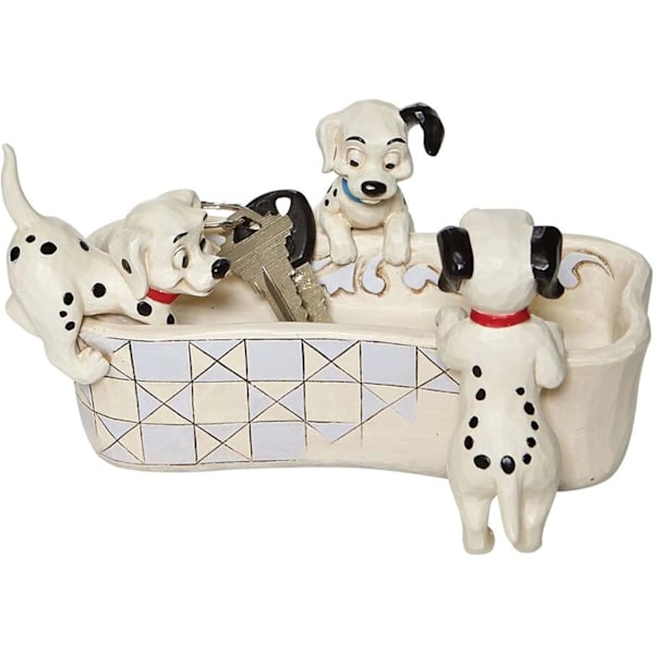 Enesco Disney Traditions by Jim Shore 101 Dalmatinere Bone Bowl Figur, 3,75 tommer, Flerfarvet  Standard  Standard