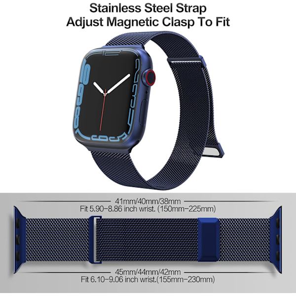 Kompatibel med Apple Watch Band 42mm 44mm 45mm 49mm 38mm