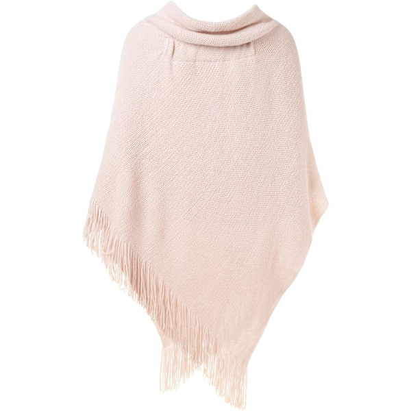 Snygg Hornknapp Rutig Poncho V-ringning, V-fåll