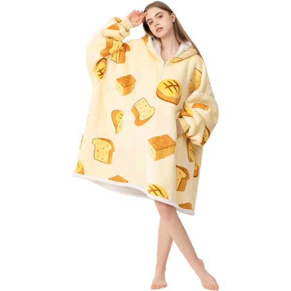 Teppegenser med hette - Supermyk og varm oversized teppegenser