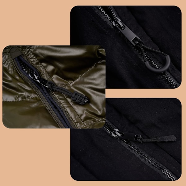 Dragkedjor i nylon med U-form, 20 stycken