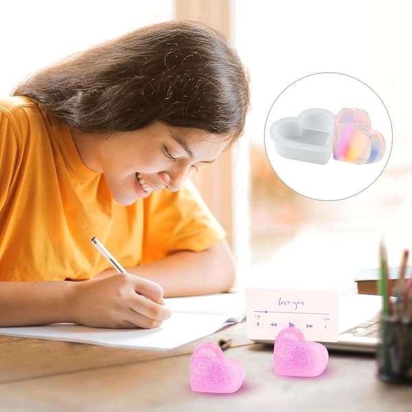 3 stk. silikoneforme hjerte 3D kærlighed hjerteform silikoneform hjerte silikone støbeform epoxy resin hjerte