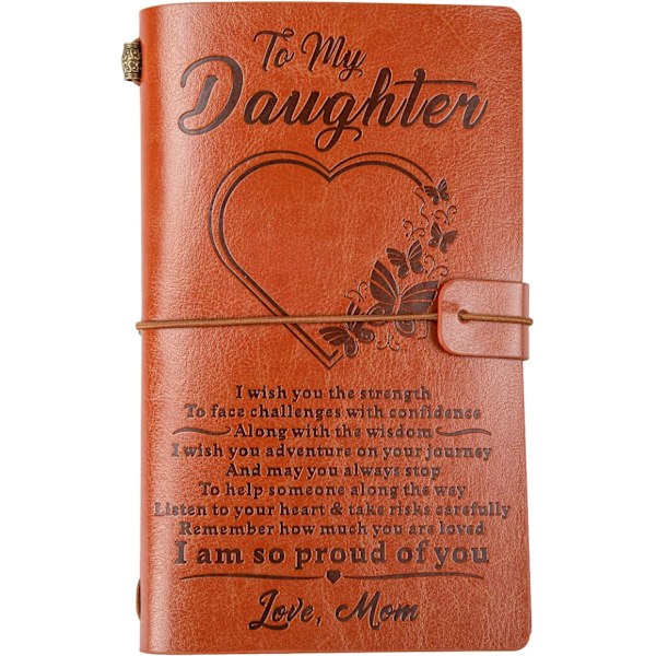Til min datter Lærjournal - Keepsake Notebook Gave
