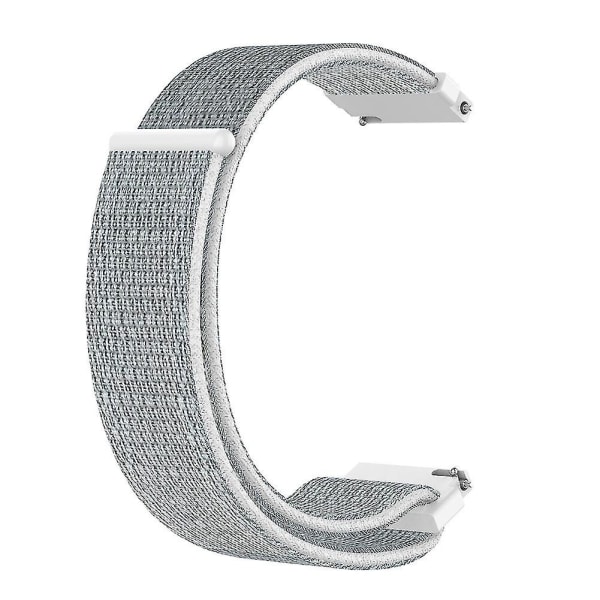 Ersättning 18mm Nylonflätad Andningsbar Klockarmband handledsrem för F-ossil Gen 4 White Gray