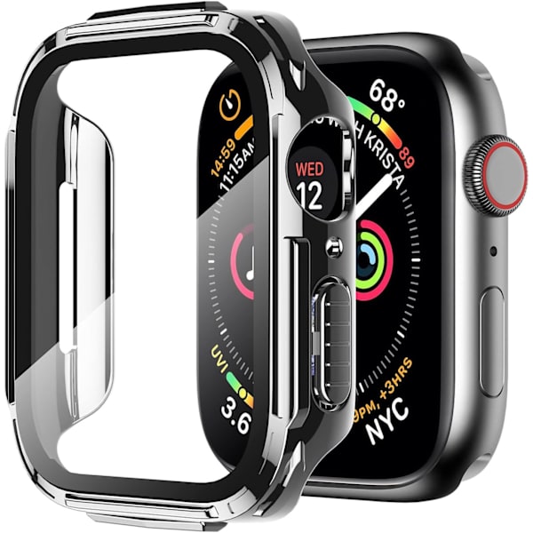 Robust etui kompatibel med Apple Watch Series 8 7 41mm med hærdet