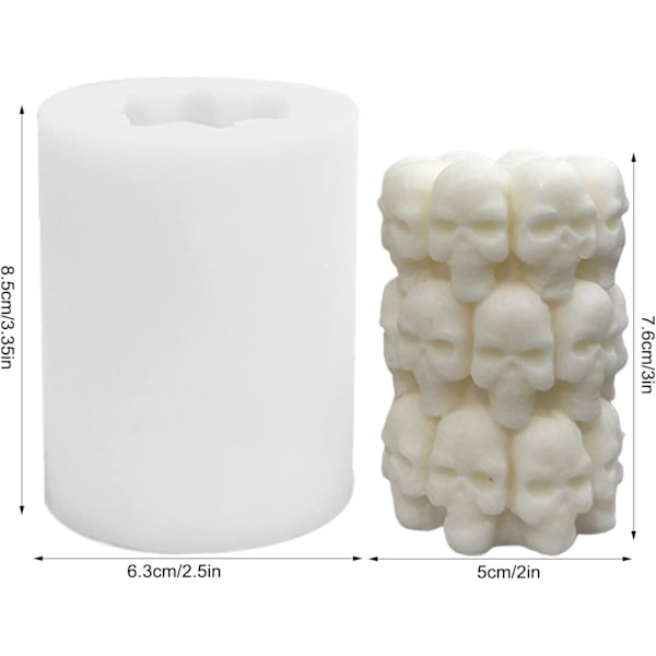 Pelare Skelet Form 3D Kranieform