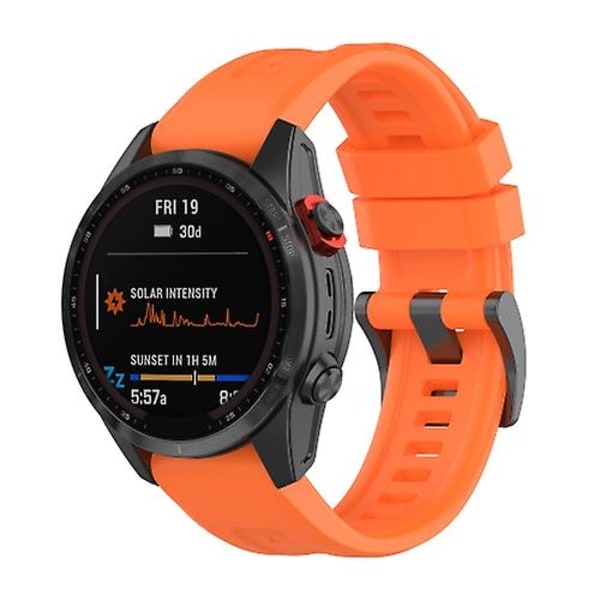 For Garmin Fenix 7x Quick Release Silikonurrem NGB Orange