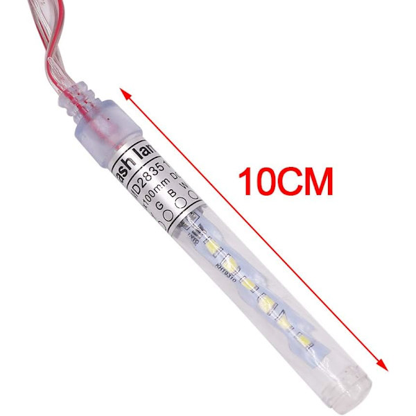 LED Meteorskur Lys, AC 110V Fallende Regn Julelys 10cm 10 Rør 120 LED, Fallende Regn Dråpe Istape Lyslenker for Juletrær Rosa