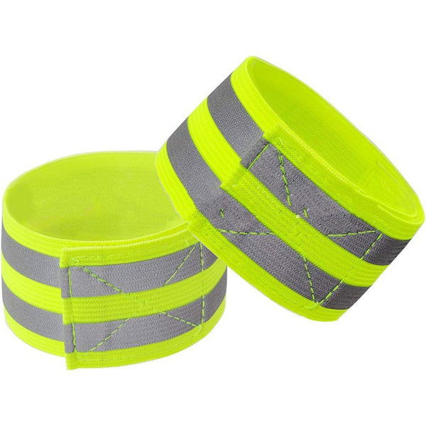 Reflekterande band med hög synlighet för handled, arm, fotled och ben - Justerbara