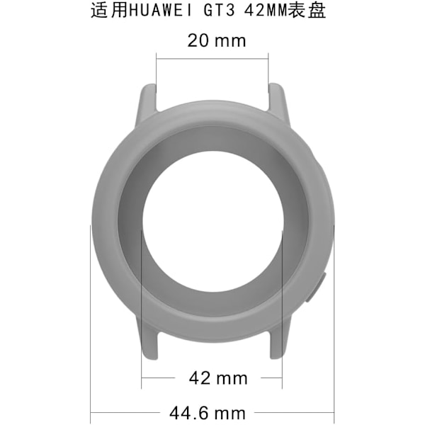 [10-pakning] Deksel til Huawei Watch GT3 42MM, mykt TPU-beskyttelsesdeksel kompatibelt med Huawei Watch GT3 42MM Smart Watch 10 stk. Én størrelse