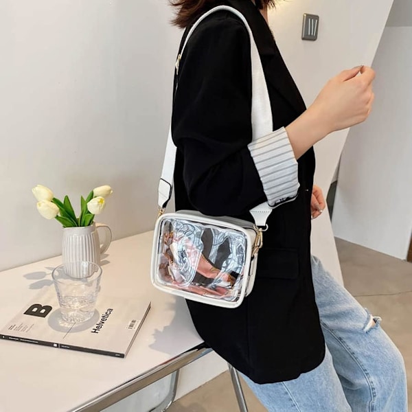 Genomskinlig väska Godkänd Clear Purse Concert Clear Crossbody
