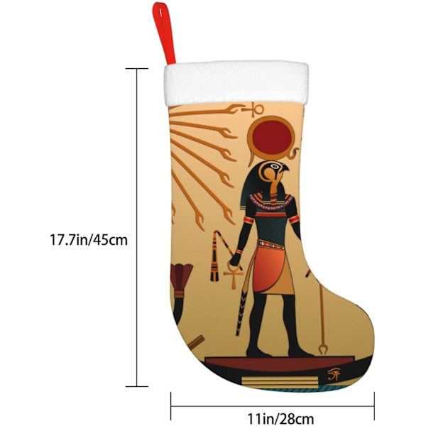 Solgamla Egyptiska Tidlösa Grace Juldekorationssockor - Hållbara, Färgglada Och Roliga Festliga Dekorationer - Julstrumpa Spis Ornament