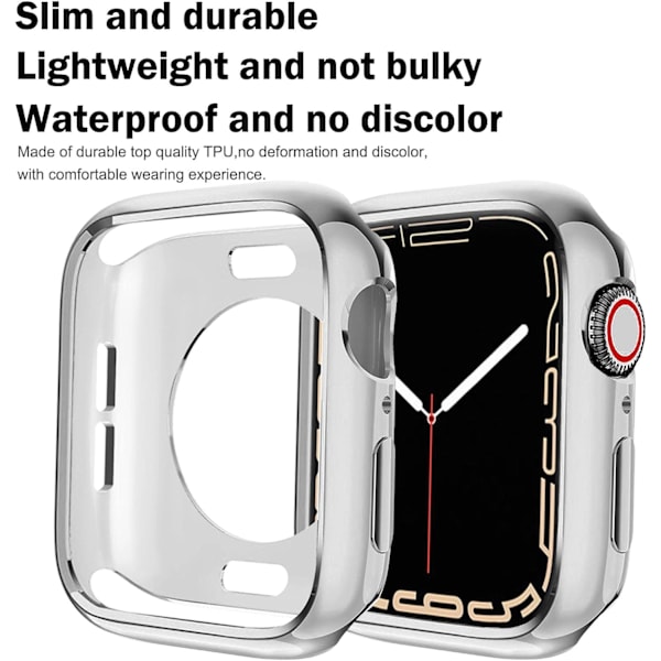 Til Apple Watch Case 44mm Serie 6/5/4/SE Soft
