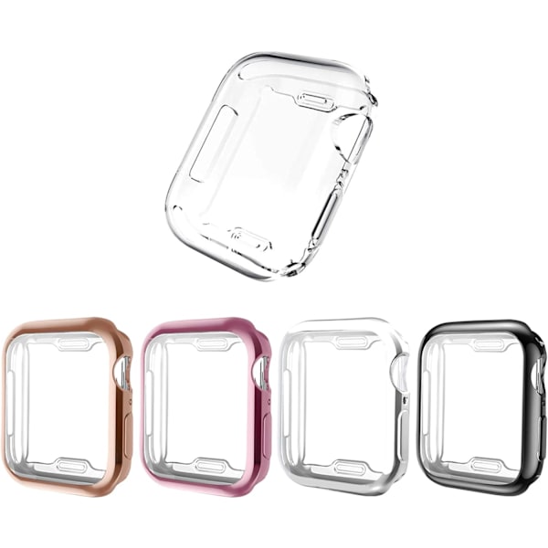 [5-pack] Fodral för Apple Watch 40mm, Full Protective