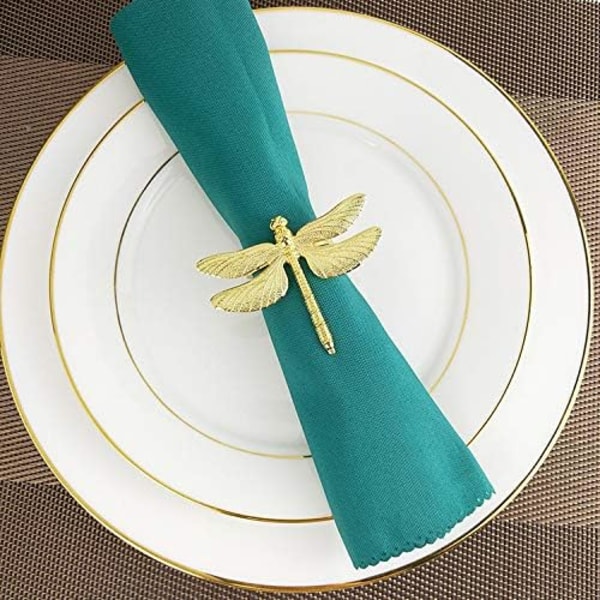 Perlebesatte serviettringholdere sett for feriebryllup jul Thanksgiving,