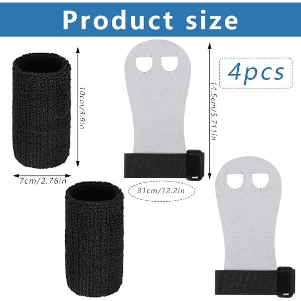 Sports Gymnastik Grepp Armband - Bargrepp med svettband för barn