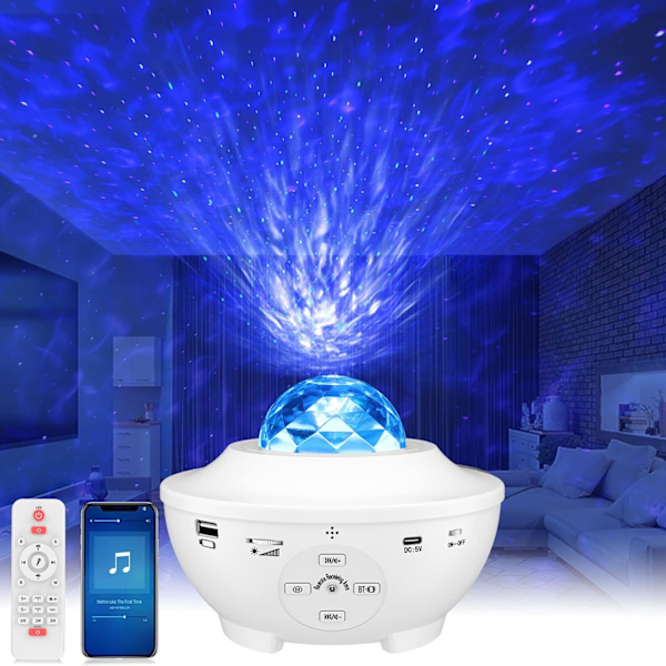 Stjerneprojektor, Galaxyprojektor, Stjerneklar natlampe, Ocean
