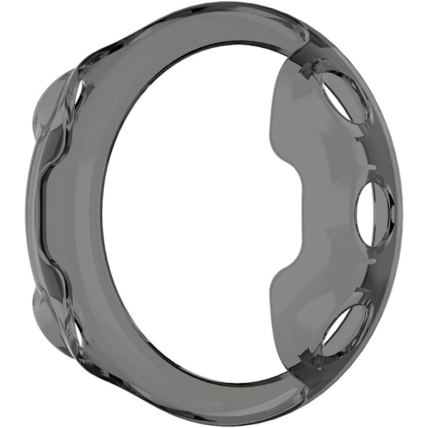 Kompatibelt TPU-skyddsfodral för Garmin Forerunner 45S, Mjukt TPU-skyddsfodral för Garmin Forerunner 45S Smartwatch (TPU Svart)