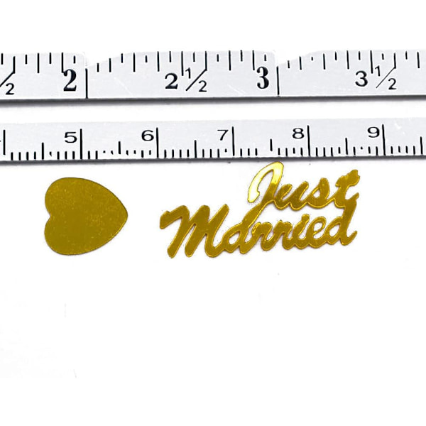 Just Married Konfetter - Bröllopsdekoration