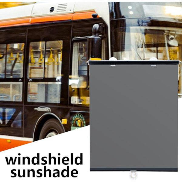 Hopfällbart solskydd för framrutan - Sugkopp lastbil vindruta Anti-UV solskydd, transparent fönster solskydd för roadtrip passagerarskydd för