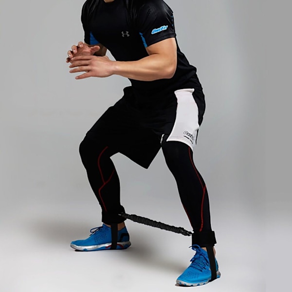 Bunce Trainer Vertikal Springben Træning Benmuskler Wrkut Styrke Hastighed Agility Træning til Basketball Fodbold Sort Sort
