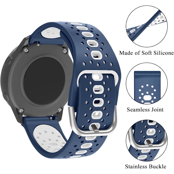 20 mm silikonband för Garmin för Vivoactive 3-klocka