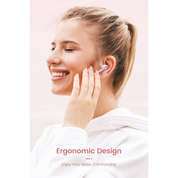 Trådløse Bluetooth-hodetelefoner 3D Hi-Fi Stereo, Ipx7