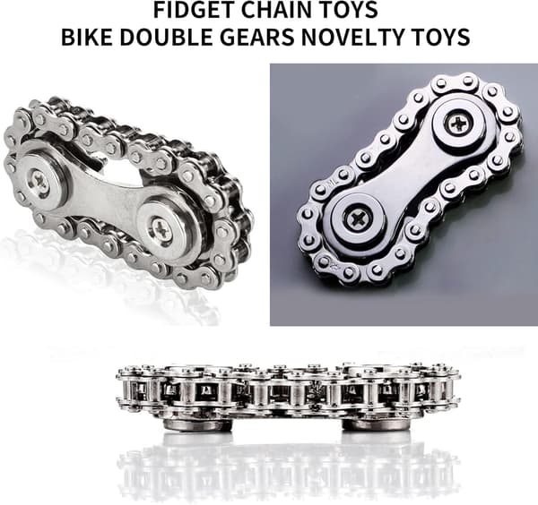 Fidget Kædelegetøj - Hurtigt Leje Cykelgear Design - Stresslindring for Børn/Voksne med ADHD