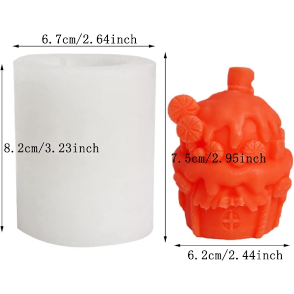 Butterscotch Donut House Form, 3D-duftende gips