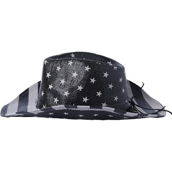 Cowboyhattar. Klassisk amerikansk flaggsommarhatt Western Cowboyhatt Halmhatt