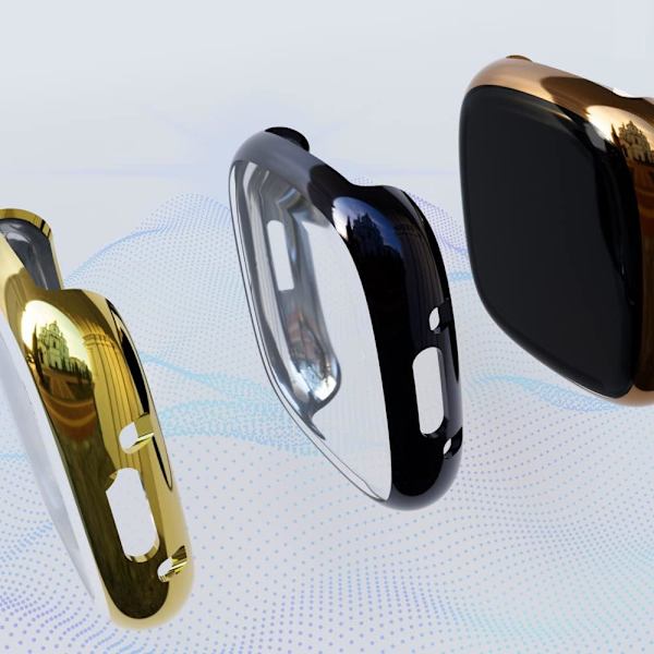 Kompatibel med Fitbit Versa 4 Case Soft TPU Pläterad Full