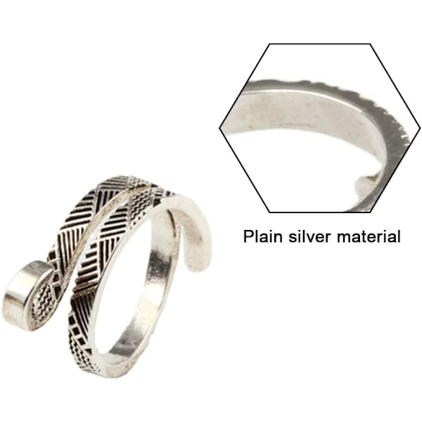 2 st Stickringar Justerbara - Flätade garnguide Stickringar för hantverk