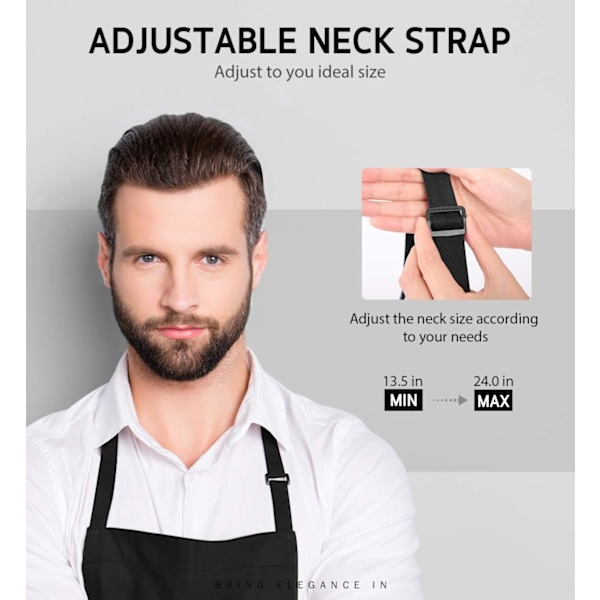 2-pack justerbar haklapp för barn, tjockare version, vattenavvisande med