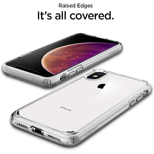 Ultra Hybrid Designet for iPhone Xs Deksel (2018) / Designet for iPhone X Deksel (2017) - Krystallklar Krystallklar