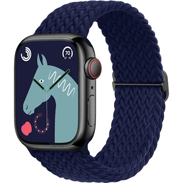 Flettet, elastisk og justerbart Apple Watch-rem