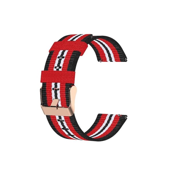 For Fitbit Versa Canvas Watch Band BYE Black Red