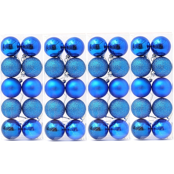 Julgranskulor 60mm/2,36 tum Ornament 4/Set 40 st Osplitterliga Julgranskulor