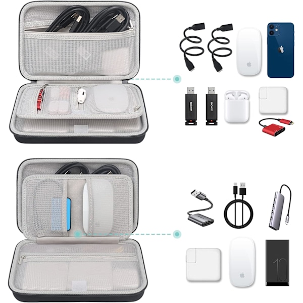 Hard Resesladdar Organizer Universal Small Electronic